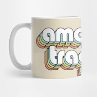 American Tragedy - Retro Rainbow Typography Faded Style Mug